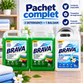 Pachet Complet BRAVA – 2 × Detergent Lichid 5L + Balsam de Rufe 5L